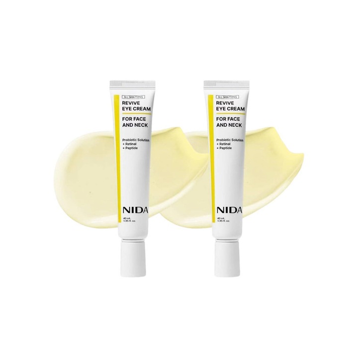 Комплект от 2 хидратиращи крема за околоочен контур NIDA, 40мл