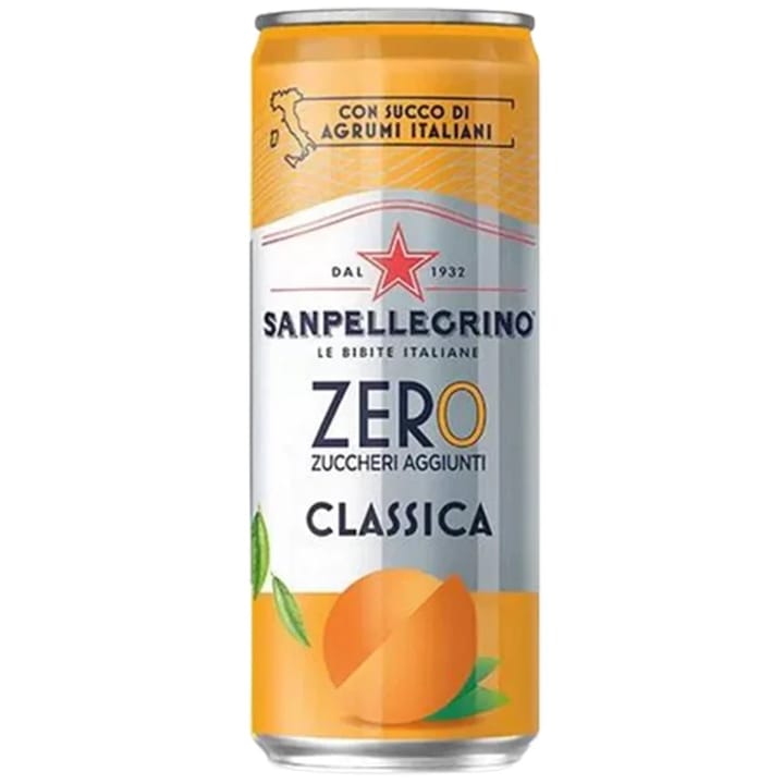 San Pellegrino Aranciata Zero băutură carbogazoasă, aromă portocale, 330ml