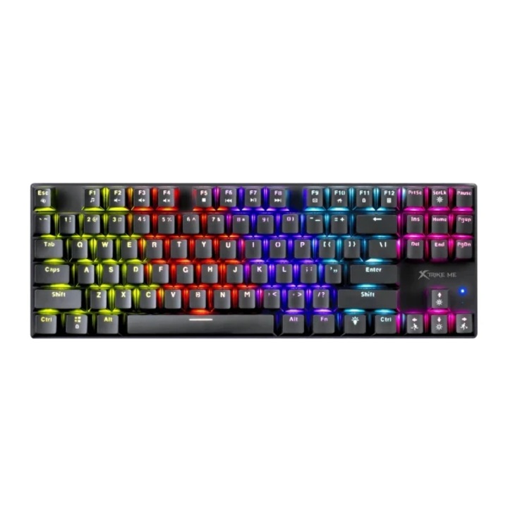 Клавиатура Xtrike ME геймърска механична клавиатура Gaming Mechanical keyboard 87 keys TKL - GK-989 - RED switches (English US) XTRM-GK-989