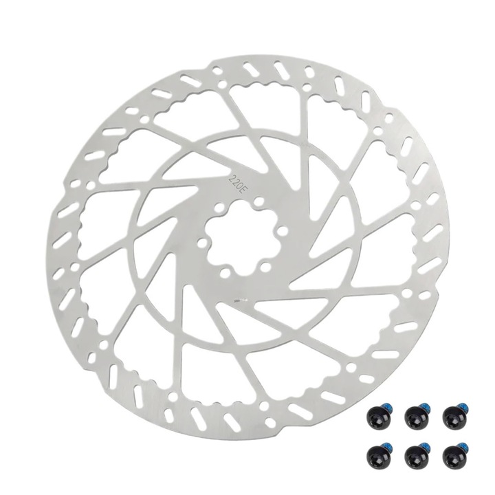 Disc de frana universal 220 mm 6 gauri pentru scuter electric