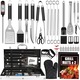 Set 38 ustensile gratar, Seabeloom, ustensile din otel Inoxidabil, Include pensula, solnite, cutite, furculite, stick frigarui, clesti, termometru, manusa gratar, cutie aluminiu