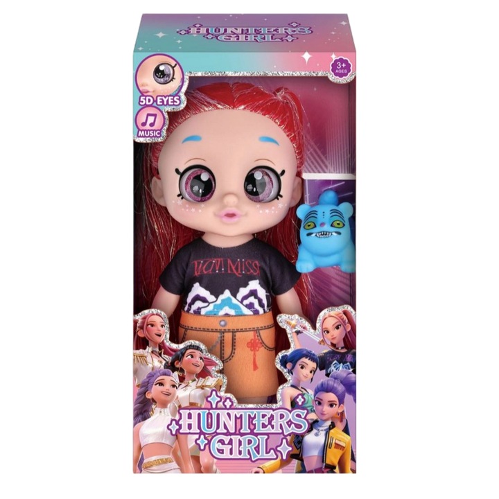 Фигурина Witch Hunters, очарователен дизайн, червена коса, 33 см, колекционерски комплект