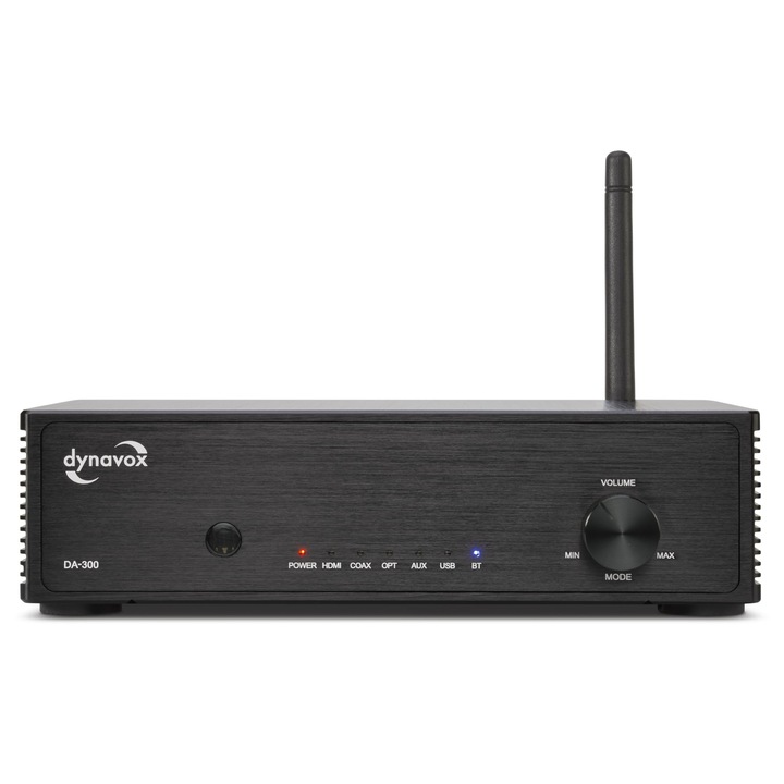Amplificator DYNAVOX DA-300, compact, negru, 9, 06x7, 48x5, 91cm