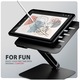 AXAGON STND-LQB állvány laptophoz és tablethez max 17 "3", 280x255x54mm, állítható, aluminium, fekete