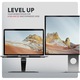 AXAGON STND-LQB állvány laptophoz és tablethez max 17 "3", 280x255x54mm, állítható, aluminium, fekete