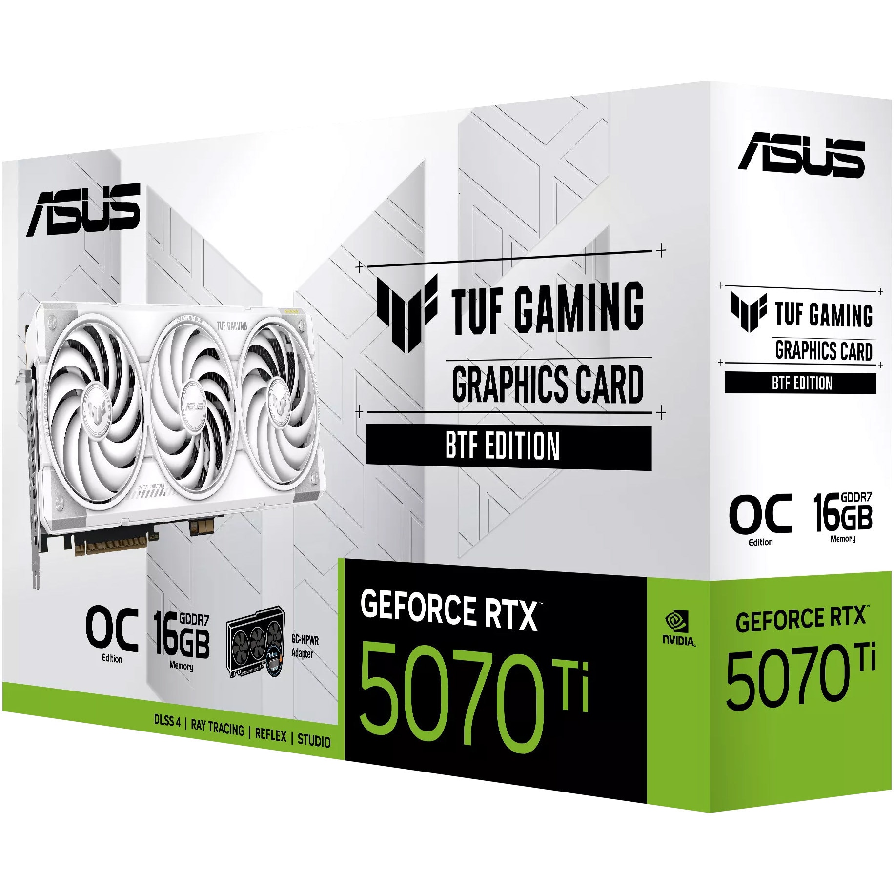 Placa video ASUS TUF Gaming GeForce RTX ™ 5070 Ti BTF White OC