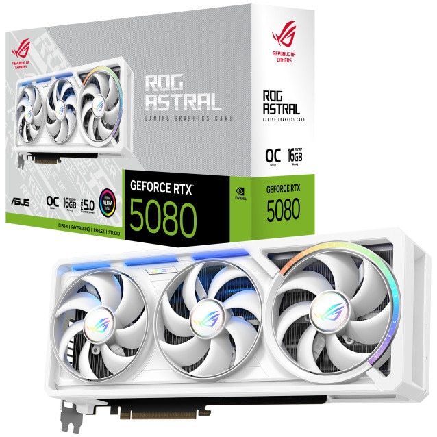 Placa video ASUS ROG Astral GeForce RTX™ 5080 OC White Edition