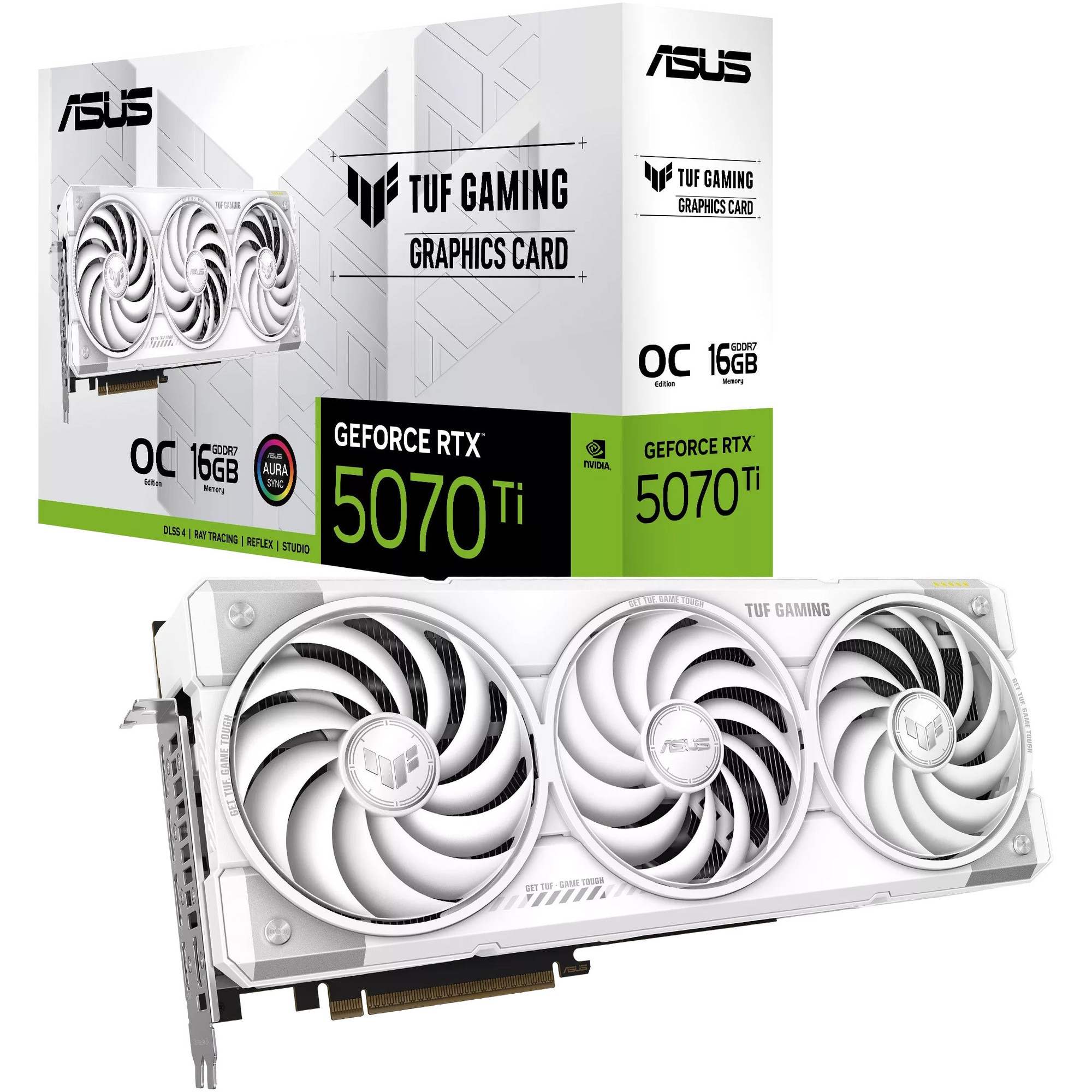 Placa video ASUS TUF Gaming GeForce RTX™ 5070Ti White OC Edition