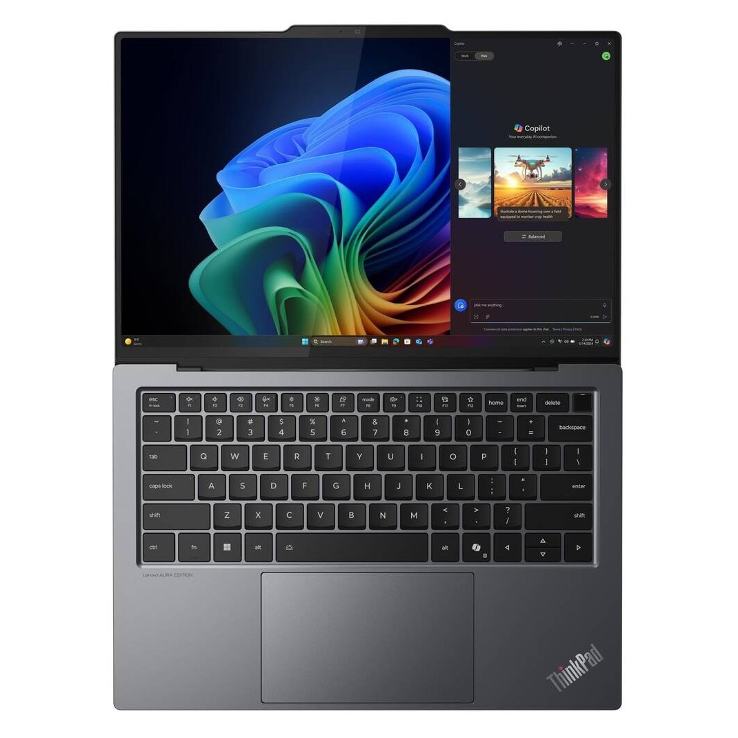 Laptop Lenovo ThinkPad X9-14 Gen 1 Aura Edition WUXGA 14 inch Intel Core Ultra 5 226V 16GB 512GB SSD Windows 11 Pro Grey