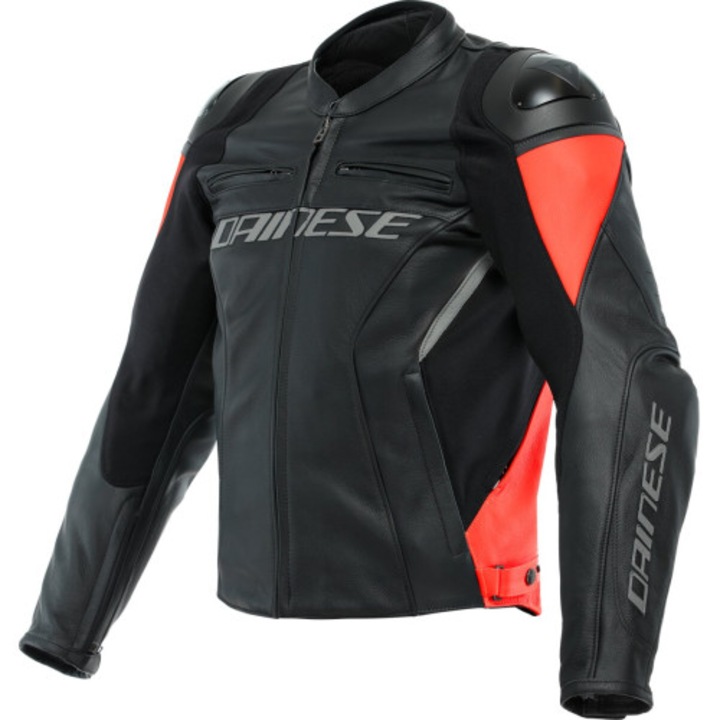 Geaca DAINESE RACING 4 BLACK FLUO RED 48