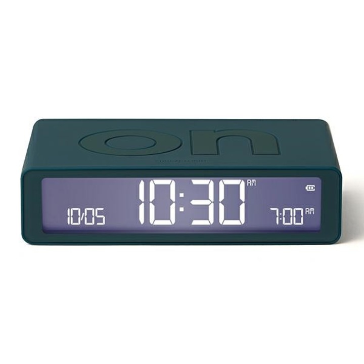 Ceas cu alarma Lexon Flip Classic, Snooze, Display Digital, 1200mAh, USB-C, Duck Blue