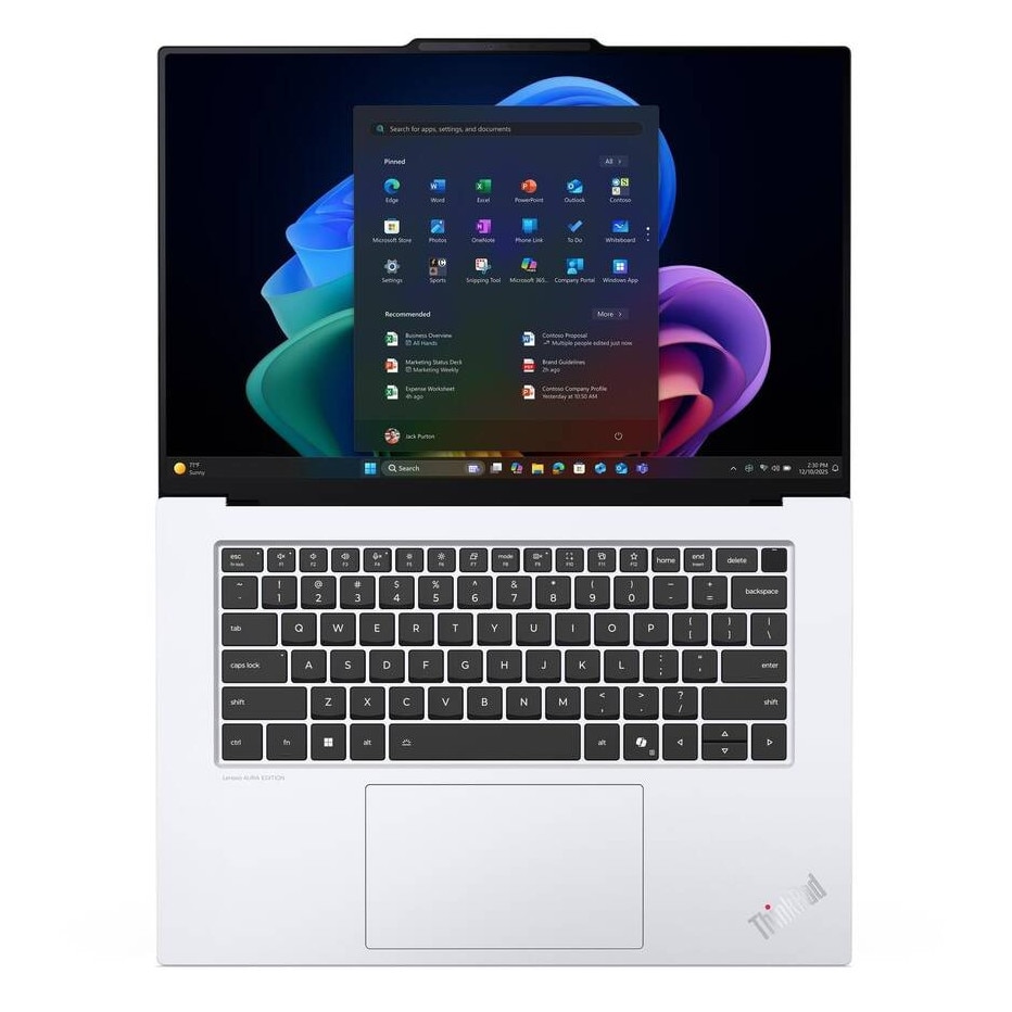Laptop Lenovo ThinkPad X9-15 Gen 1 Aura Edition 2.8K 15.3 inch Intel Core Ultra 7 228V 32GB 512GB SSD Windows 11 Pro Grey
