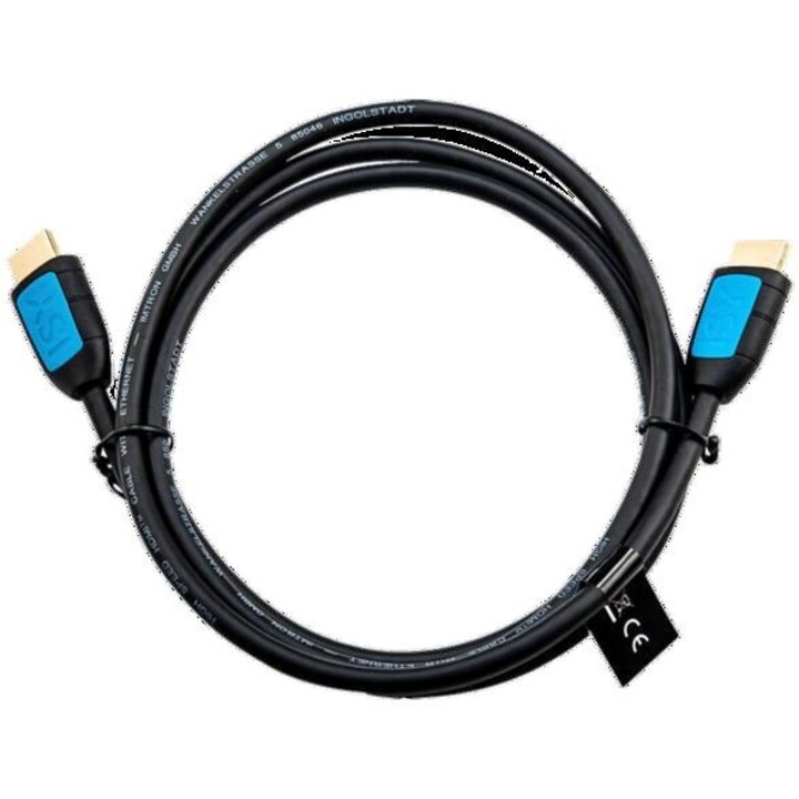 Cablu HDMI ISY IHD-3000 Highspeed 3m, 4K, 18 Gbit/s, negru