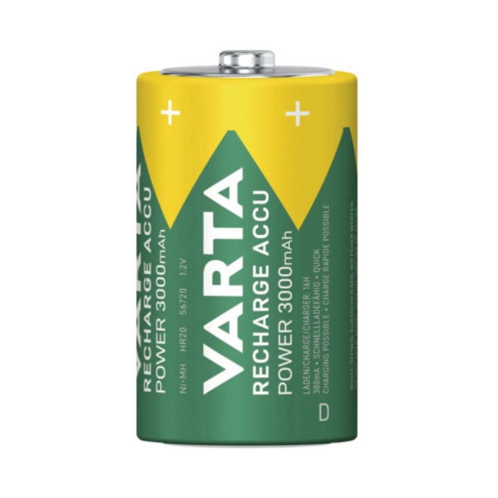 Baterii Varta D NI-MH(HR 20) 1, 2V pachet 2 bucati