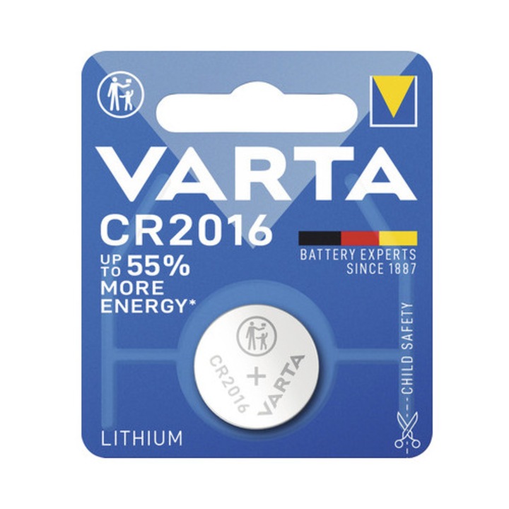 Baterie buton litiu Varta CR2016 3V 90mAh