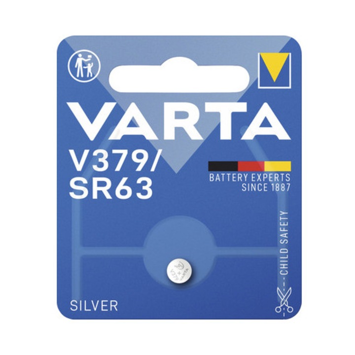 Baterie buton Varta V379 1, 55V 14mAh