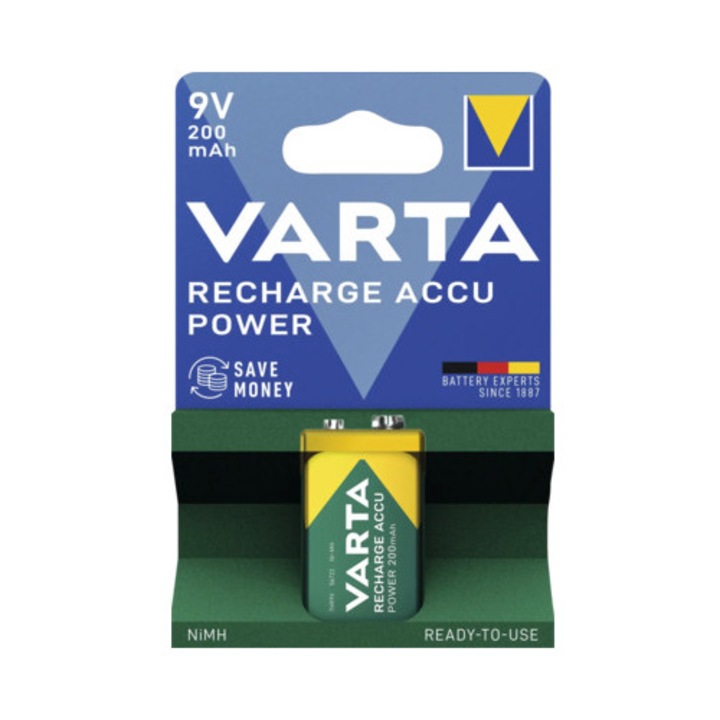 Acumulator Ni-MH Varta E 9V 200mAh