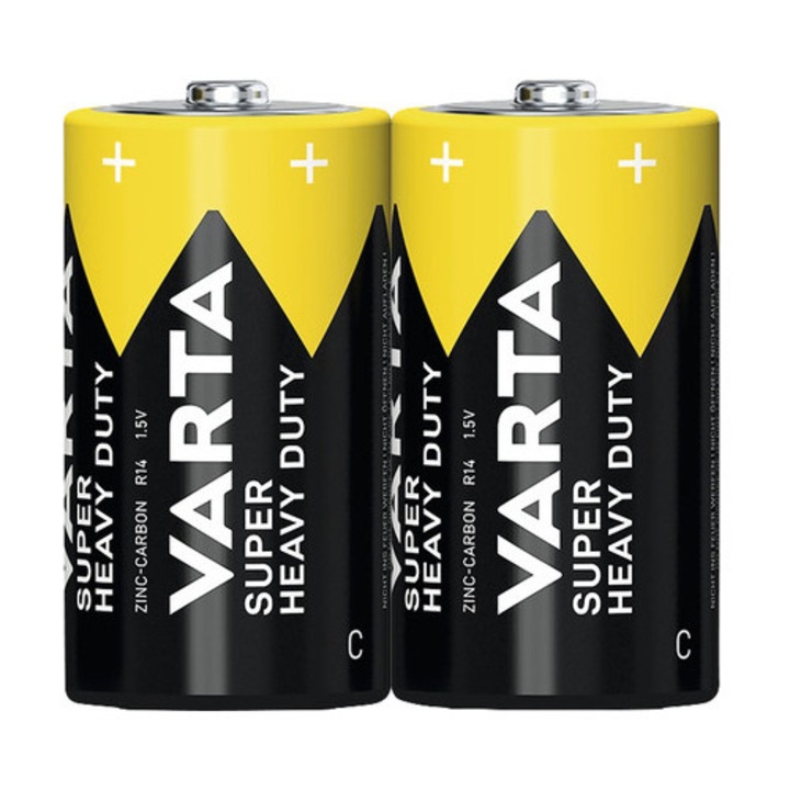 Baterii zinc-carbon Varta C 1, 5V pachet 2 bucati