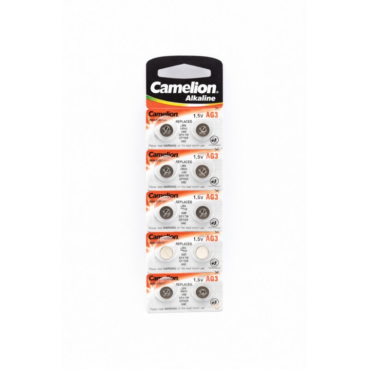 Baterii AG3 Camelion alcaline set 10 buc pentru ceasuri