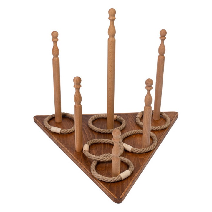 Joc de societate Triangle, lemn, 6 ani, set pentru toată familia