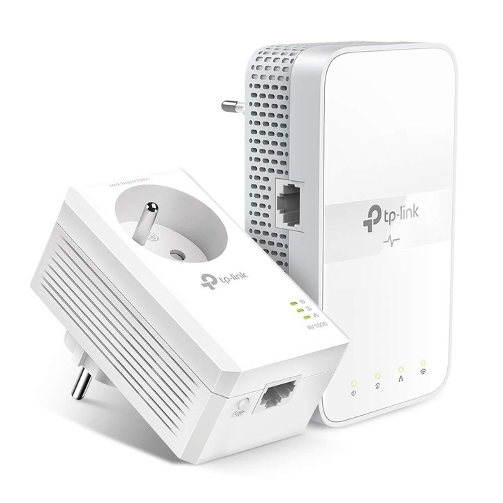 Adaptor PowerLAN TP-Link AV1000, 1 port 10/100/1000 Mbps, 9x7x4cm