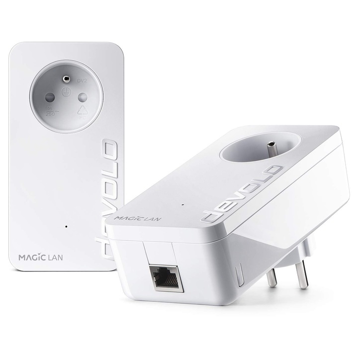 Adaptor PowerLAN Devolo Magic 1 WiFi Mini, 1200 Mbps, alb, 9, 37x7, 52x3, 66cm