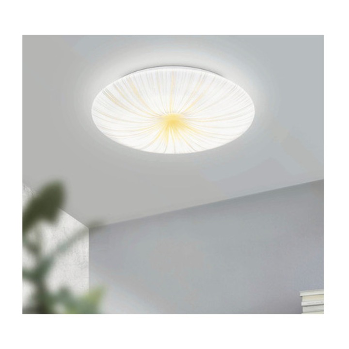 Eglo Nieves 19, 5W 2300 lumenes integrált LED mennyezeti lámpa, fehér/arany