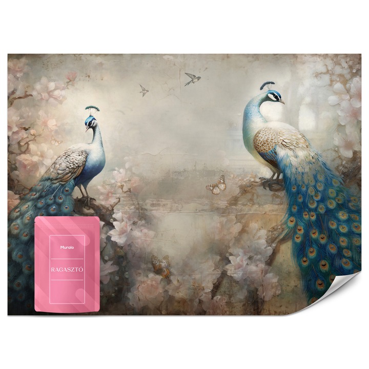 Fotótapéta Muralo Absztrakt 400x280 Pávák Nappali Dekoráció