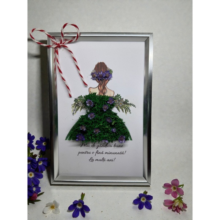 Tablou cu mesaj pentru Fina, 10x15cm