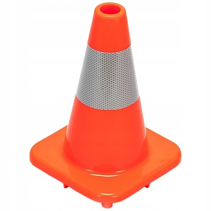 Con rutier, stalp de avertizare din PVC, 30 cm Muvu