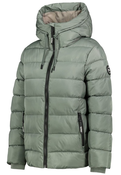 Jachetă scurtă de damă, Sublevel, matlasată, verde, XL