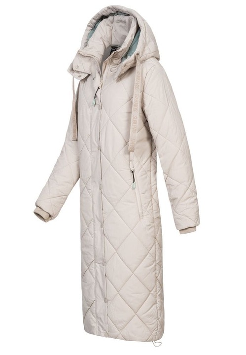 Palton de damă, Sublevel, extra lung, bej, 2XL