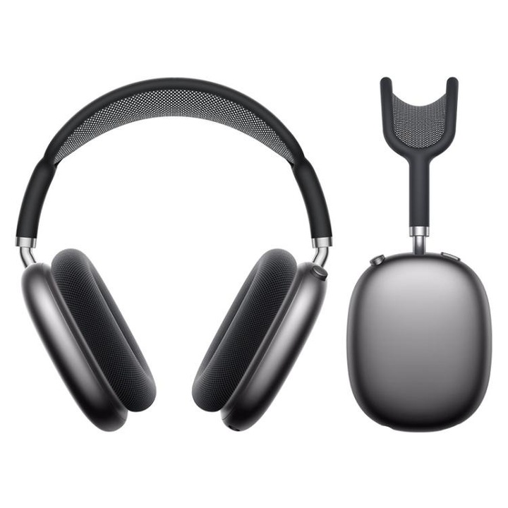 Casti wireless Hoco W65, Over-Ear, Bluetooth, microfon incorporat, negru