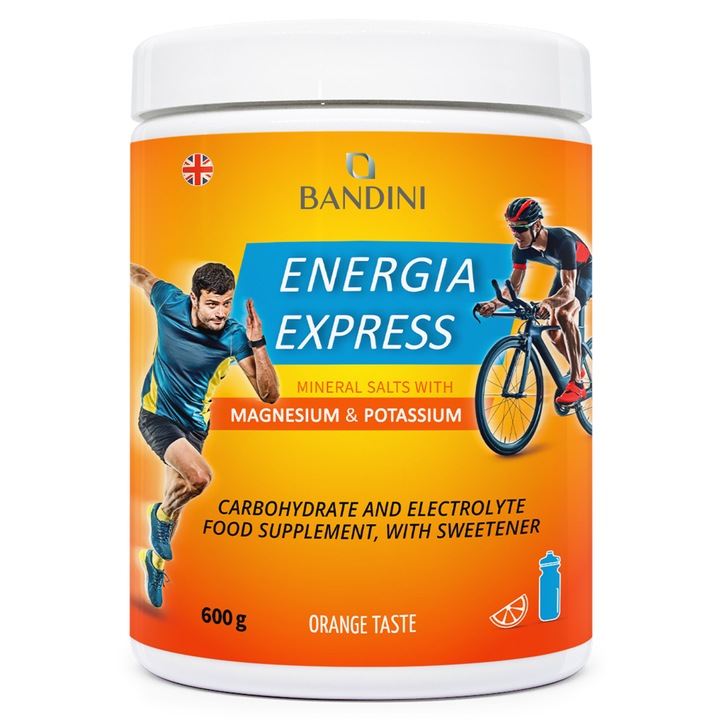 Supliment alimentar, Bandini, Energie Express, pudra, 600 g, carbohidrati si electroliti