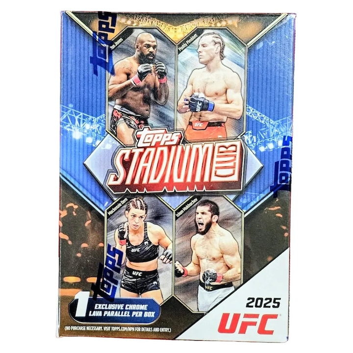 2025 Topps Stadium Club UFC Blaster Doboz (30db Ketrecharcos Kártya, benne 16db Különleges Kártya!)