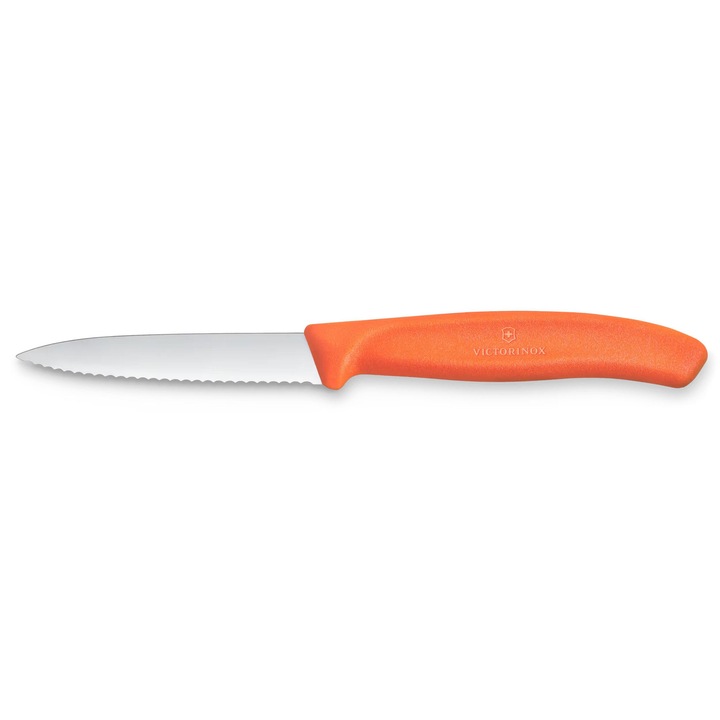 Cutit Bucatarie Victorinox Portocaliu Lama Serata 8cm