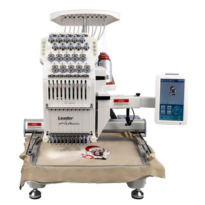 Ipari hímzőgép Leader Artmaster LE-10, 10 színnel, maximális hímzési terület 360x240 mm, 1200 öltés/perc