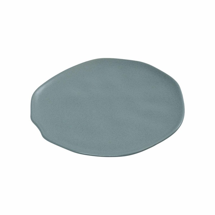 Farfurie Intinsa Ceramica, ESTIA, Mare Teal, 27 cm, Verde Marin, Design Organic Cu Margini Neregulate, Aspect Artizanal Unic, Ideala Pentru Felul Principal Sau Paste, Compatibila Masina De Spalat Vase Si Microunde, Stil Modern