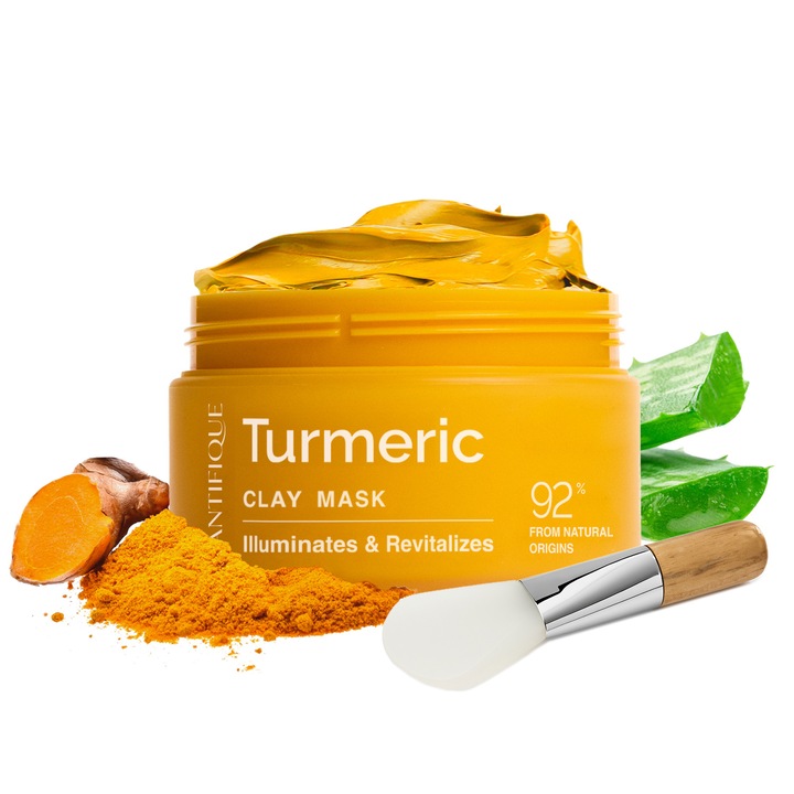 Masca de fata Plantifique cu Turmeric si Vitamina C, 110g, pentru ten sensibil si gras