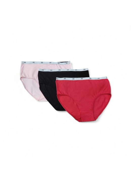 Set de 3 chiloti înalți Jìl, multicolor, bumbac, XL