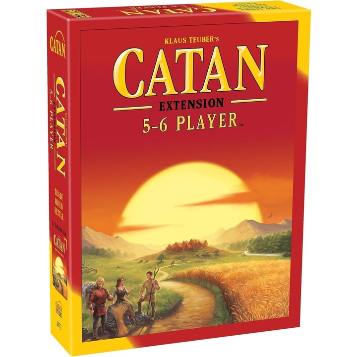 Extensie Joc de Societate Catan pentru 5-6 Jucatori, 11 Placi Teritoriale, Multicolor
