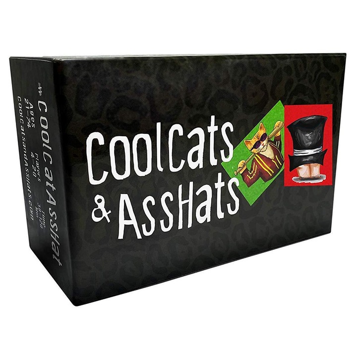 CoolCats&AssHats társasjáték, partikártyajáték, többjátékos interakció, alkalmi szórakozás, felnőtteknek