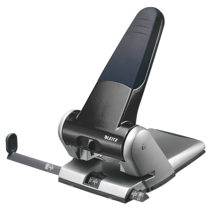 Perforator 65 Coli, Model 5180, Metalic, Negru, Leitz