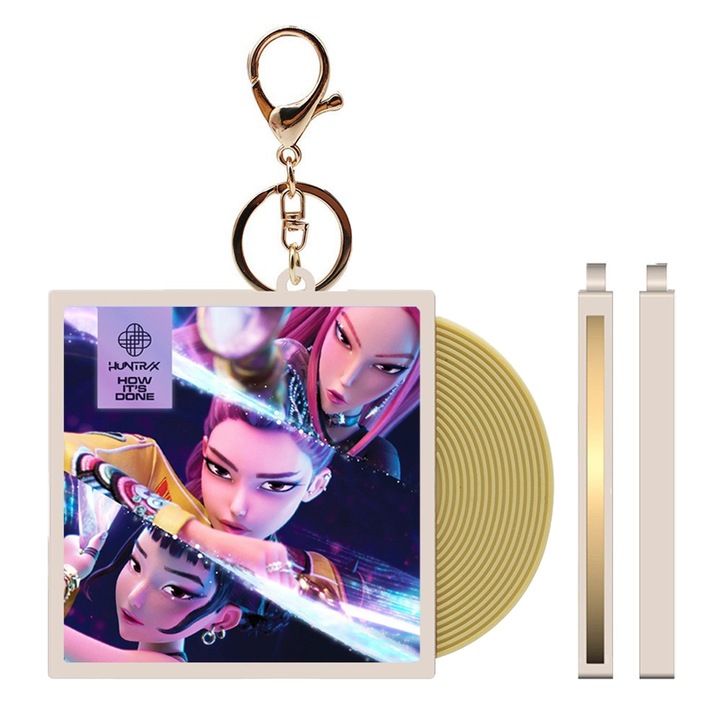 Breloc, Zimilo, Witch Hunter, design CD, potrivit pentru fete, Poate fi atasat la un ghiozdan