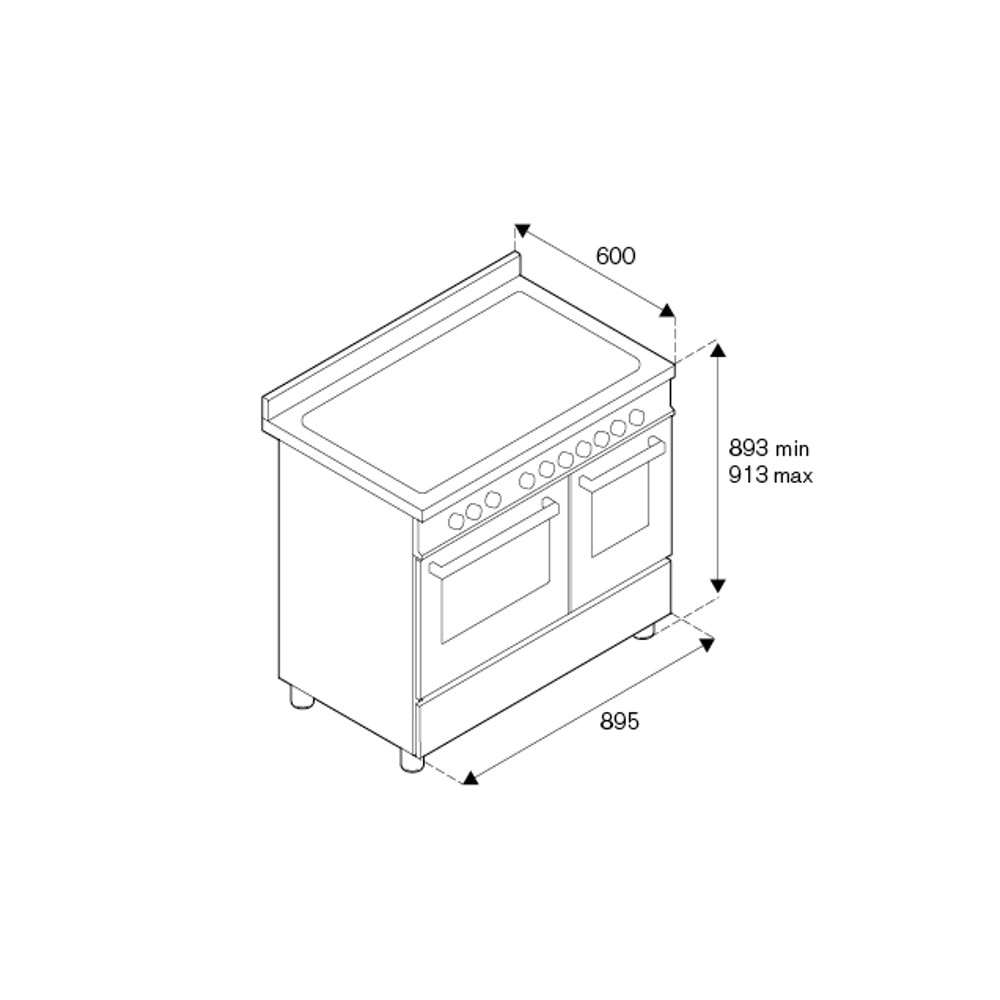 Aragaz cu plita pe gaz Bertazzoni, colectie Master, 90 cm, 6 arzatoare, 2 cuptoare electrice, capacitate 107 litri, 11 moduri de gatire, temperatura reglabila, termometru cu sonda integrat, usa cu inchidere soft-close, clasa energetica A, negru mat