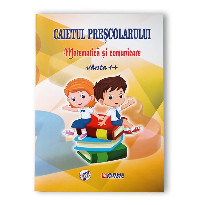 Caietul prescolarului - Matematica si comunicare, varsta 4+, set 5 bucati