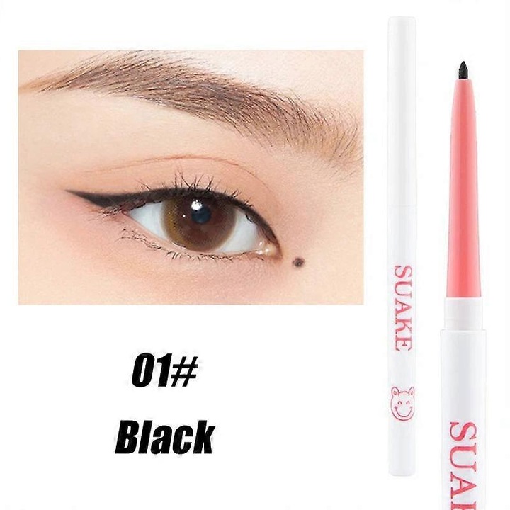 Creion de ochi gel rezistent la apa, negru, varf ultra-fine 0,1mm