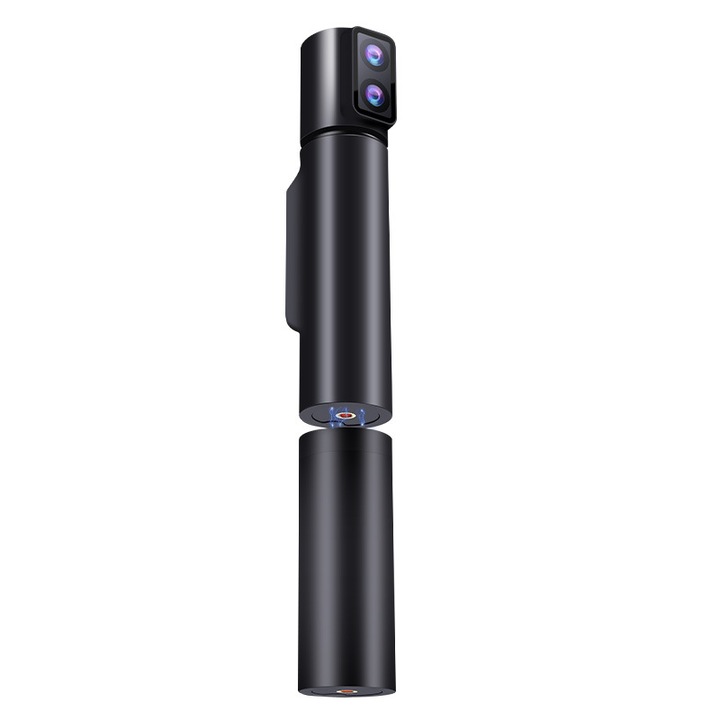 Спортна камера с EIS, 6K, Преносима, Стабилизация на изображението, Двойна въртяща се леща, Дневно/Нощно виждане, WiFi, Дълъг живот на батерията, 1.3" сензорен екран, 170° широк ъгъл, 50MP снимки, 60fps видео, Поддръжка на TF карта