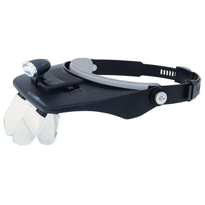 Lupa cu banda LED 81001-A, set de lentile HD, ajustabil, pentru citire si reparatii