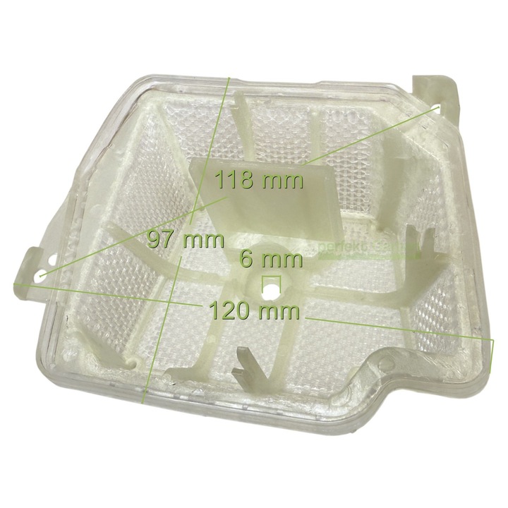Filtru aer pentru drujba perfektGarten, 1 buc, compatibil cu Stihl, dimensiuni detaliate în galerie